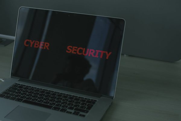 Cyber Security Text on Screen