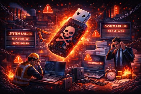 system failure from not securing your usb banner